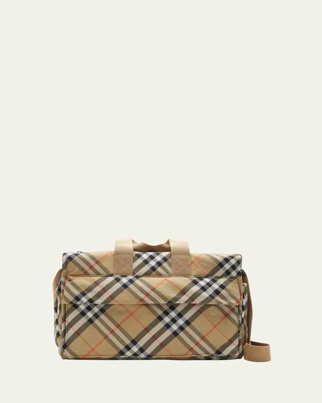 Check-Print Diaper Bag